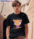 Los Angeles Lakers Basketball sunset triangle retro - Adult & Kids T-Shirts, Sweatshirts & Hoodies apparel design preview 1