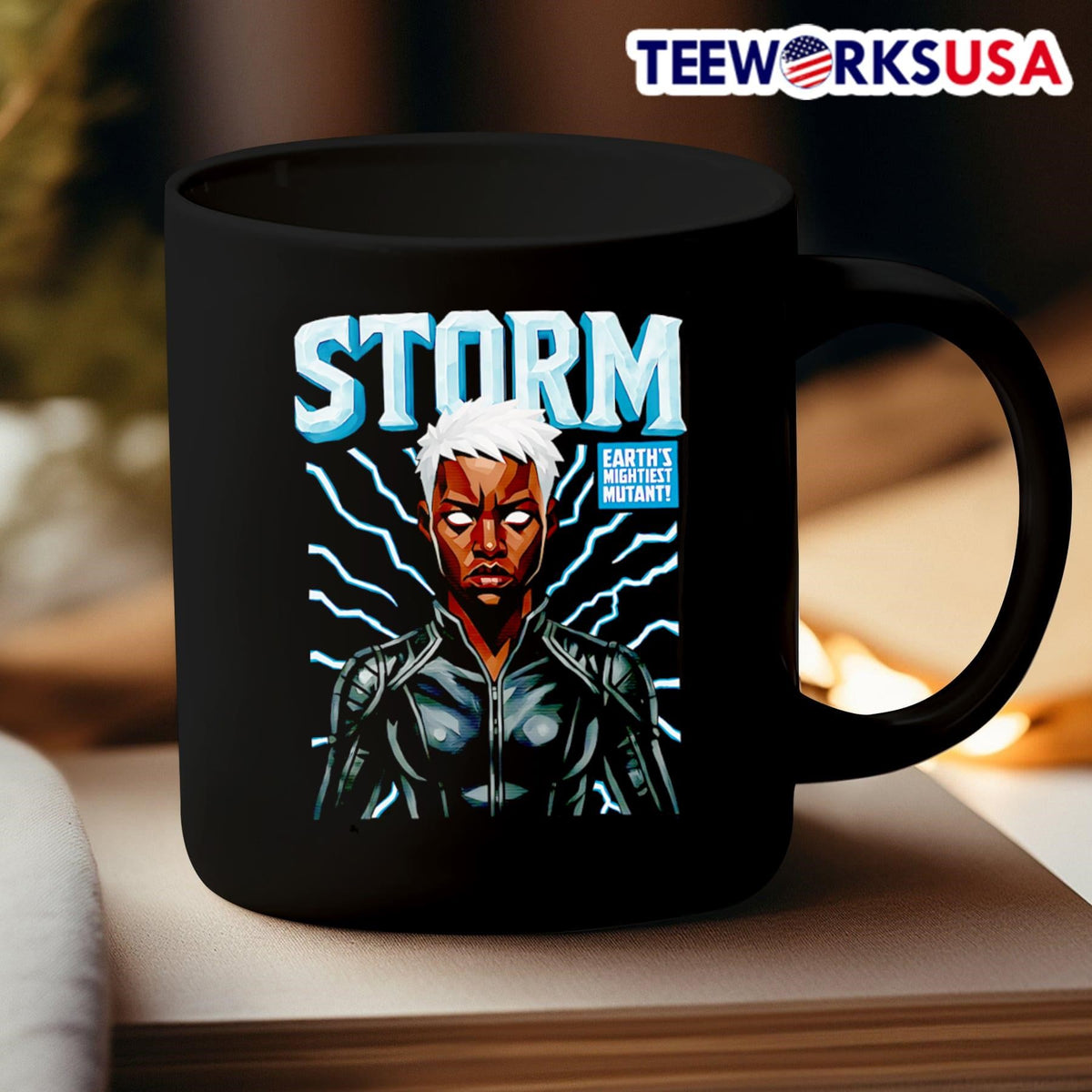 Storm Earth's mightiest mutant - Adult & Kids T-Shirts, Sweatshirts & Hoodies apparel design preview 3