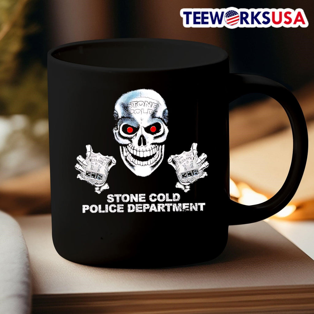 Stone Cold police department - Adult & Kids T-Shirts, Sweatshirts & Hoodies apparel design preview 3