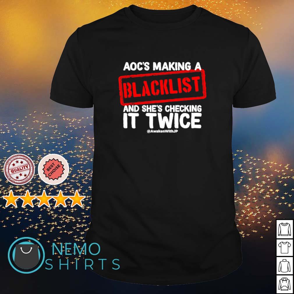 Aoc's making a blacklist and she's checking it twice - Adult & Kids T-Shirts, Sweatshirts & Hoodies apparel design preview 1