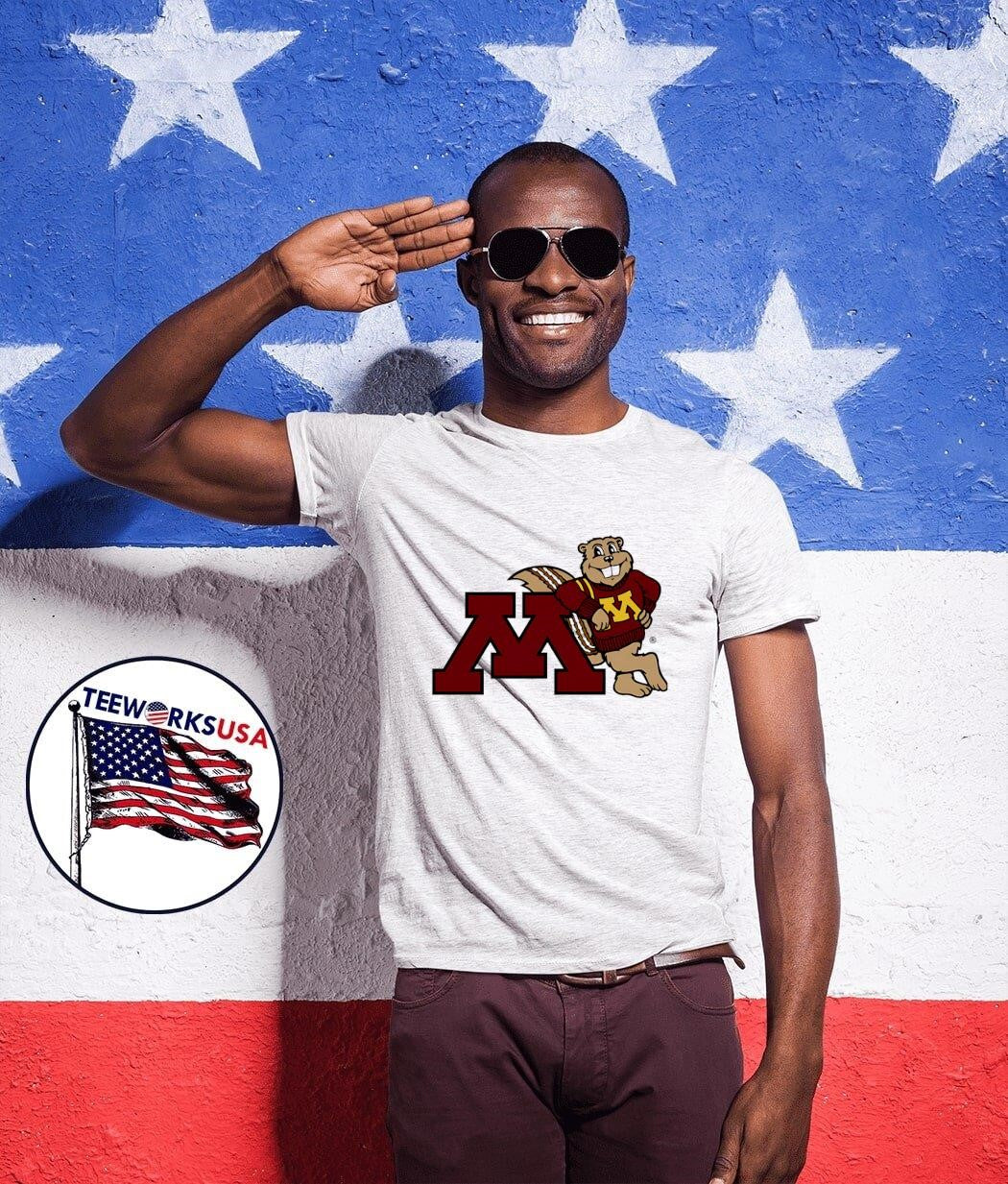 The Golden Gophers Hockey mascot - Adult & Kids T-Shirts, Sweatshirts & Hoodies apparel design preview 1