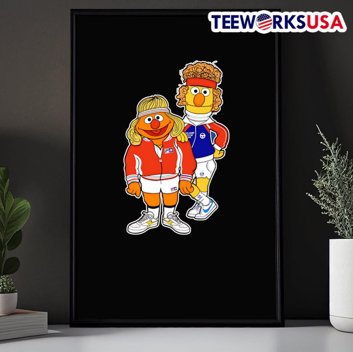 Borg and McEnroe - Adult & Kids T-Shirts, Sweatshirts & Hoodies apparel design preview 5