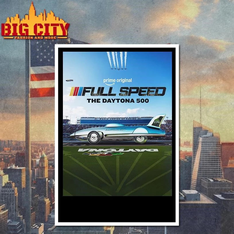 NASCAR Full Speed The Daytona 500 March 5 2026 New - Adult & Kids T-Shirts, Sweatshirts & Hoodies apparel design preview 4