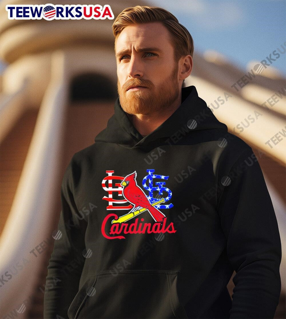 St. louis cardinals 4th of july 2024 - Adult & Kids T-Shirts, Sweatshirts & Hoodies apparel design preview 2