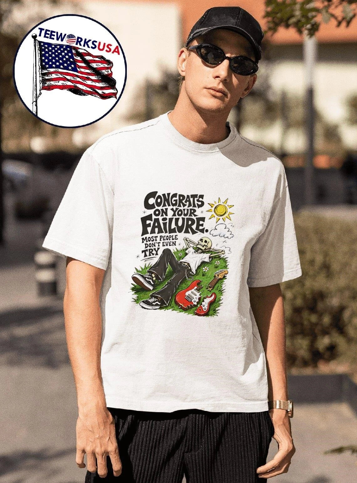 Congrats On Your Failure Most People Don't Even Try - Adult & Kids T-Shirts, Sweatshirts & Hoodies apparel design preview 1