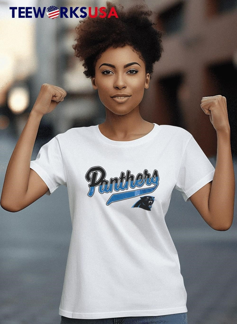Carolina Panthers name graphic - Adult & Kids T-Shirts, Sweatshirts & Hoodies apparel design preview 4