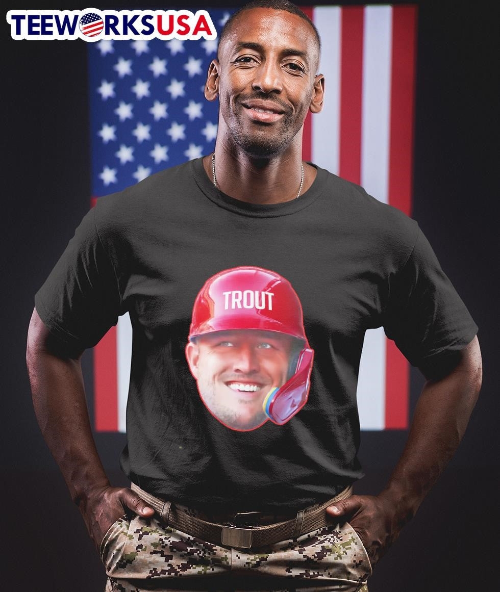 Mike Trout head in the game - Adult & Kids T-Shirts, Sweatshirts & Hoodies apparel design preview 1