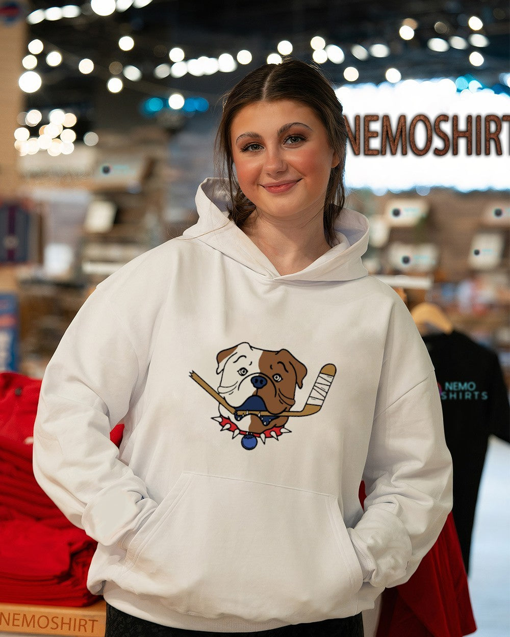 Sudbury Blueberry Bulldogs hockey logo - Adult & Kids T-Shirts, Sweatshirts & Hoodies apparel design preview 5