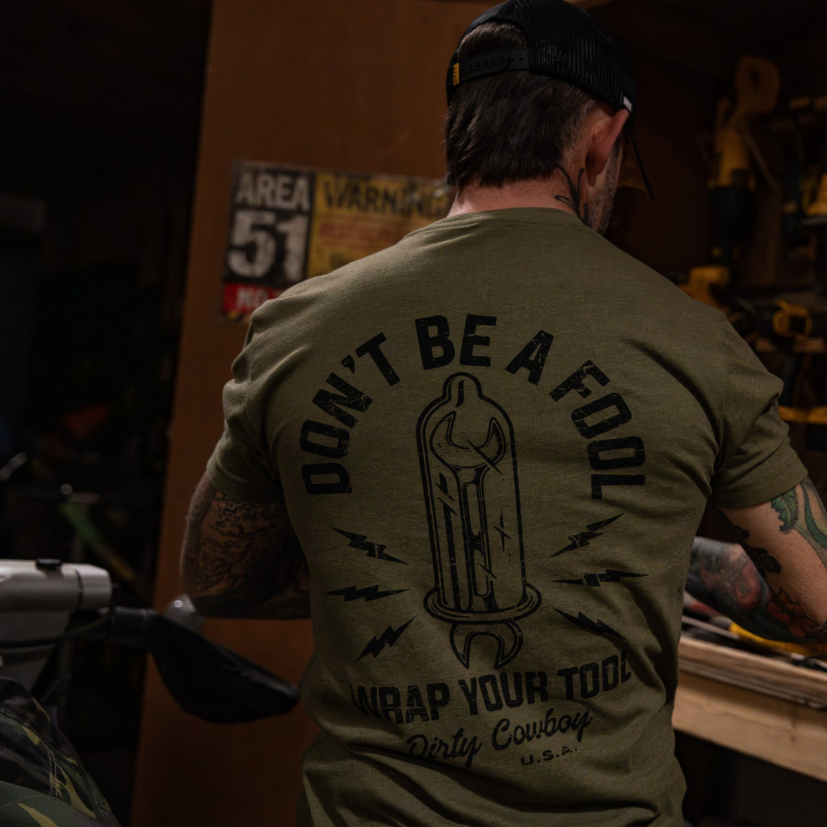 Don't Be a Fool. Wrap Your Tool Men's - Adult & Kids T-Shirts, Sweatshirts & Hoodies apparel design preview 11
