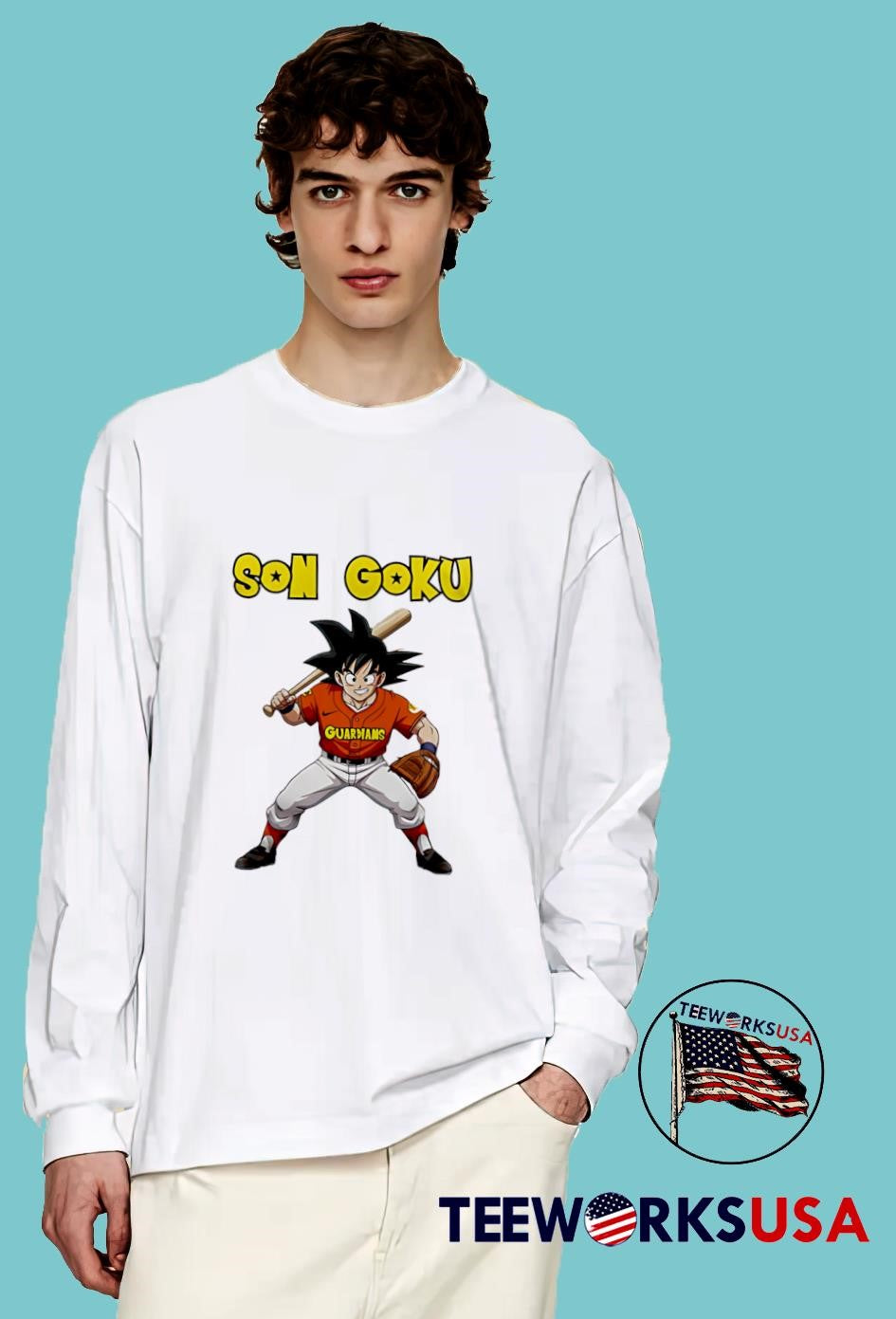 Cleveland Guardians x Son Goku Dragon Ball Night 2025 - Adult & Kids T-Shirts, Sweatshirts & Hoodies apparel design preview 4
