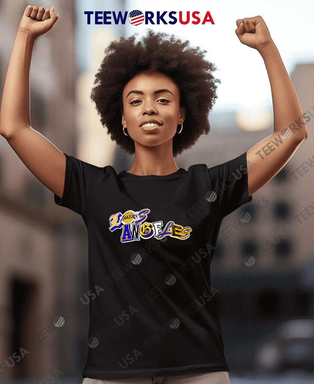 Los Angeles Lakers City Ransom Logo - Adult & Kids T-Shirts, Sweatshirts & Hoodies apparel design preview 7
