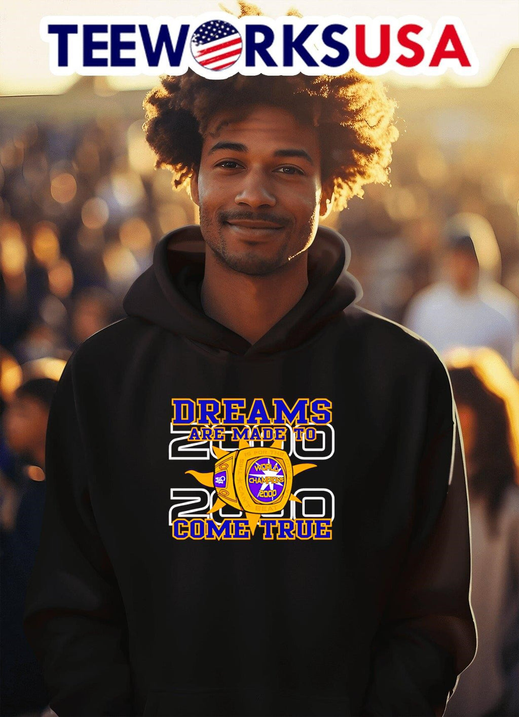 Dreams are made to come true 2000 World Champions - Adult & Kids T-Shirts, Sweatshirts & Hoodies apparel design preview 2