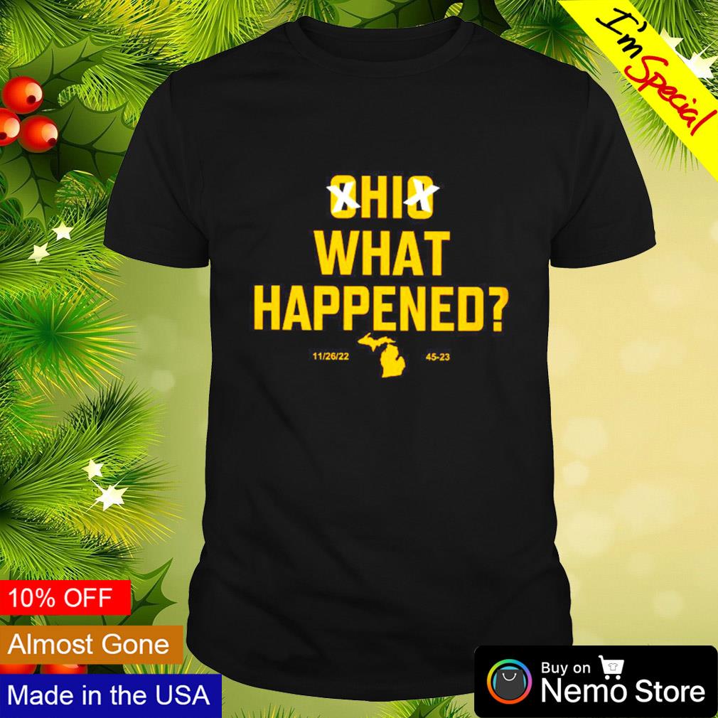 Ohio what happened 45 23 score 2022 - Adult & Kids T-Shirts, Sweatshirts & Hoodies apparel design preview 1