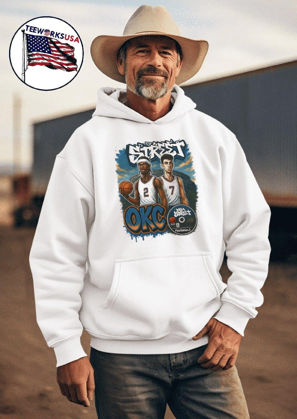 OKC Street Thunder basketball - Adult & Kids T-Shirts, Sweatshirts & Hoodies apparel design preview 2