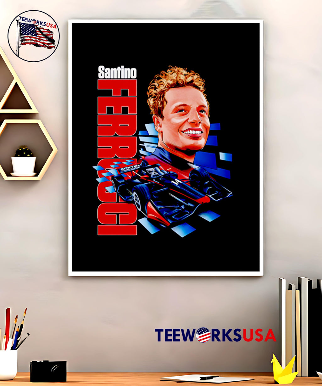 IndyCar Series Santino Ferrucci graphic - Adult & Kids T-Shirts, Sweatshirts & Hoodies apparel design preview 5