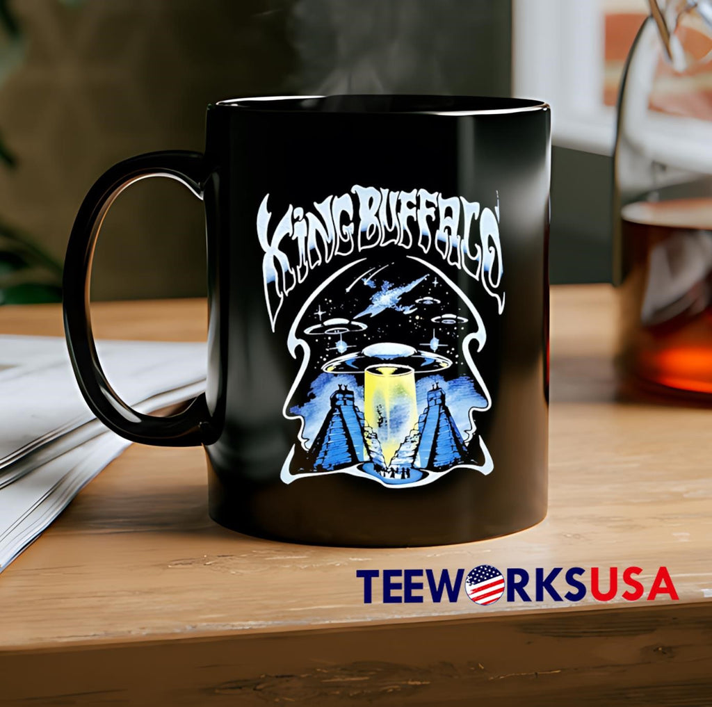 King Buffalo Ufo classic - Adult & Kids T-Shirts, Sweatshirts & Hoodies apparel design preview 2