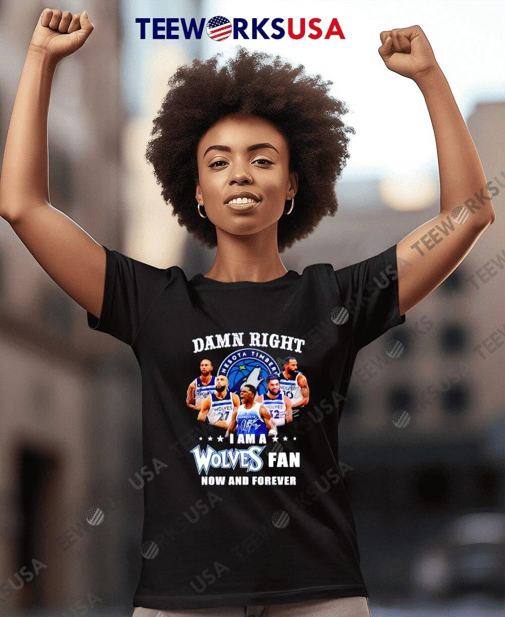 Damn right I am a wolves fan now and forever - Adult & Kids T-Shirts, Sweatshirts & Hoodies apparel design preview 4