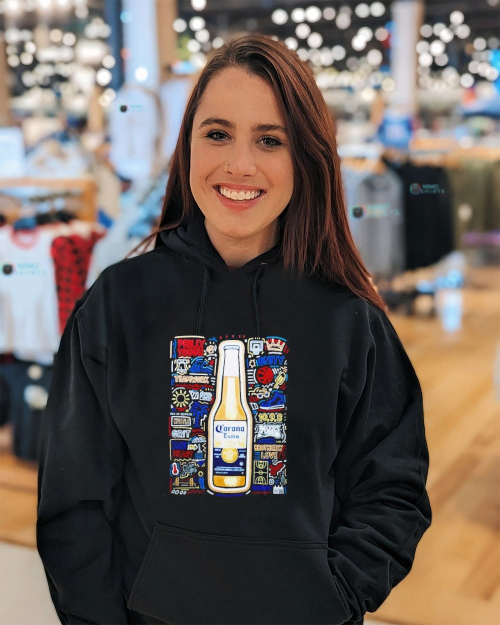 Philadelphia 76ers Corona Extra beer Philly tough - Adult & Kids T-Shirts, Sweatshirts & Hoodies apparel design preview 5