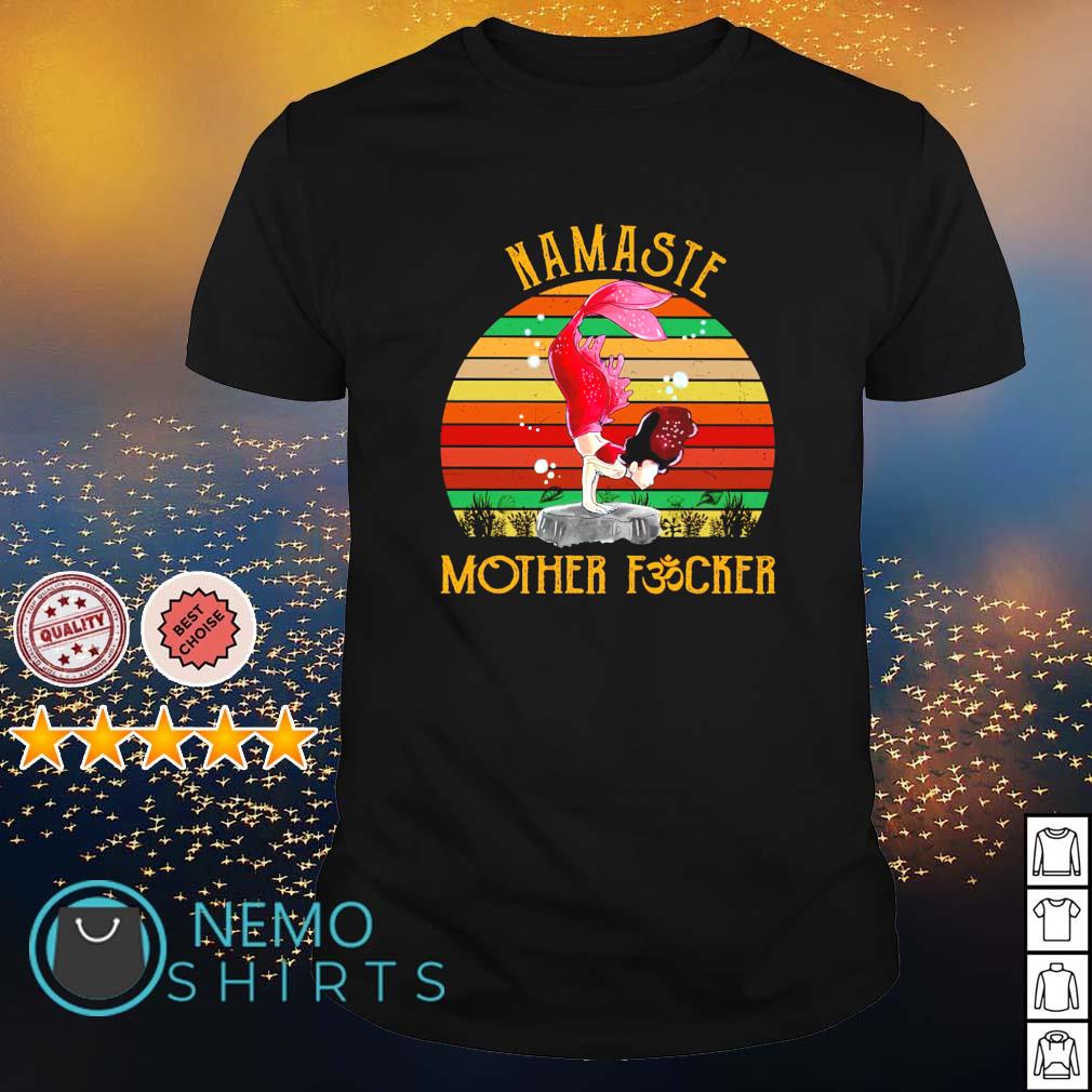 Mermaid namaste mother fucker vintage - Adult & Kids T-Shirts, Sweatshirts & Hoodies apparel design preview 1