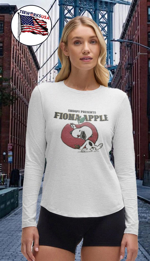 Peanuts Fiona Apple Snoopy Presents drawing on red - Adult & Kids T-Shirts, Sweatshirts & Hoodies apparel design preview 4