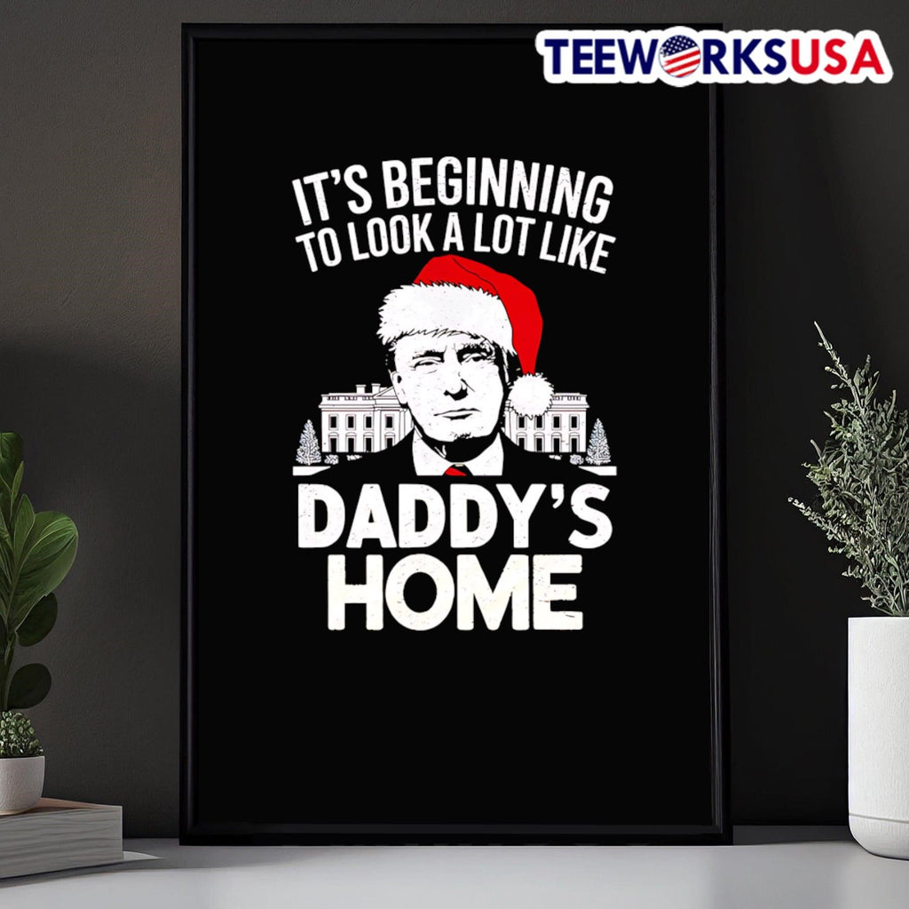 It's beginning to look a lot like Daddy's home Trump - Adult & Kids T-Shirts, Sweatshirts & Hoodies apparel design preview 5