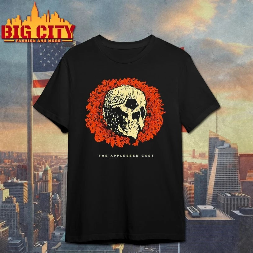 The Appleseed Cast Skull and Flowers - Adult & Kids T-Shirts, Sweatshirts & Hoodies apparel design preview 1