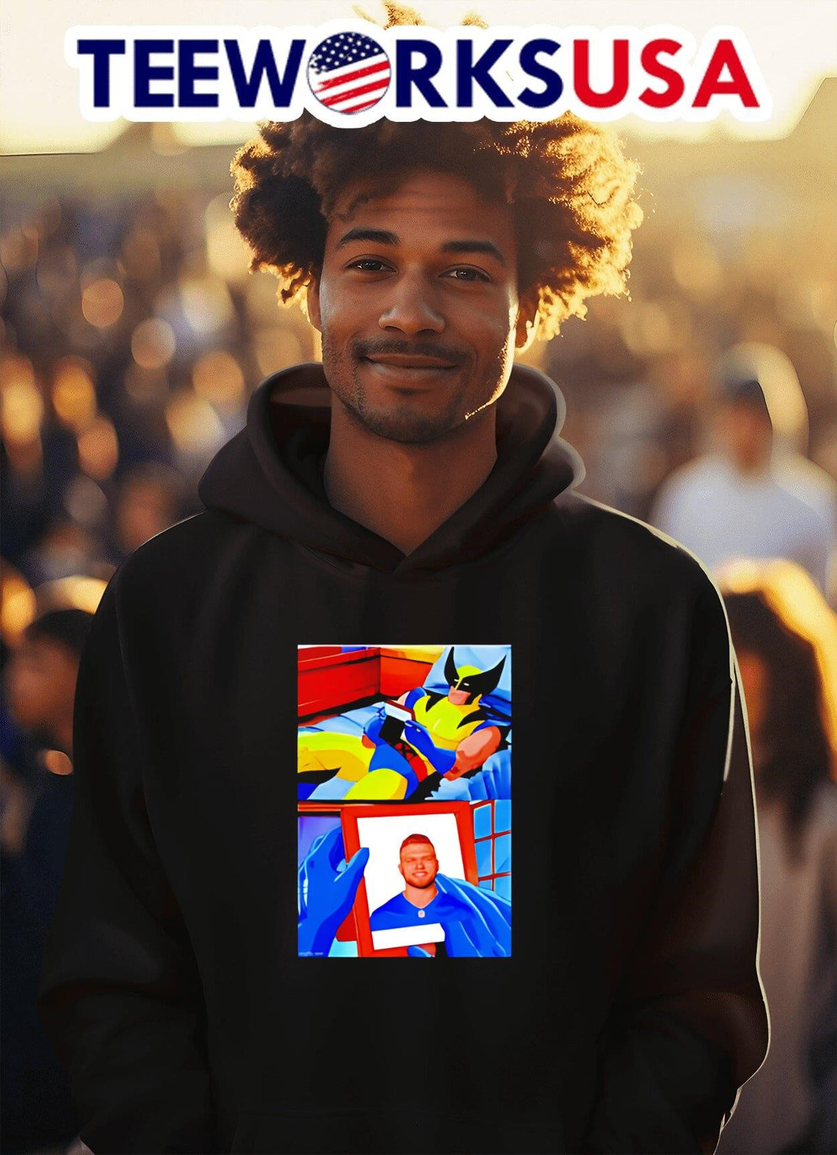 Wolverine missing Jared Goff meme - Adult & Kids T-Shirts, Sweatshirts & Hoodies apparel design preview 2
