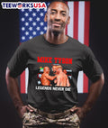 Mike Tyson slaps Jake Paul Legends never die - Adult & Kids T-Shirts, Sweatshirts & Hoodies apparel design preview 1
