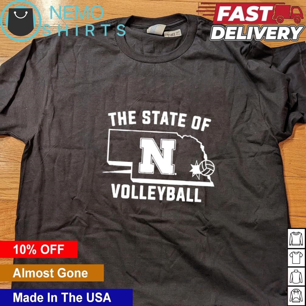 Nebraska the state of volleyball - Adult & Kids T-Shirts, Sweatshirts & Hoodies apparel design preview 4