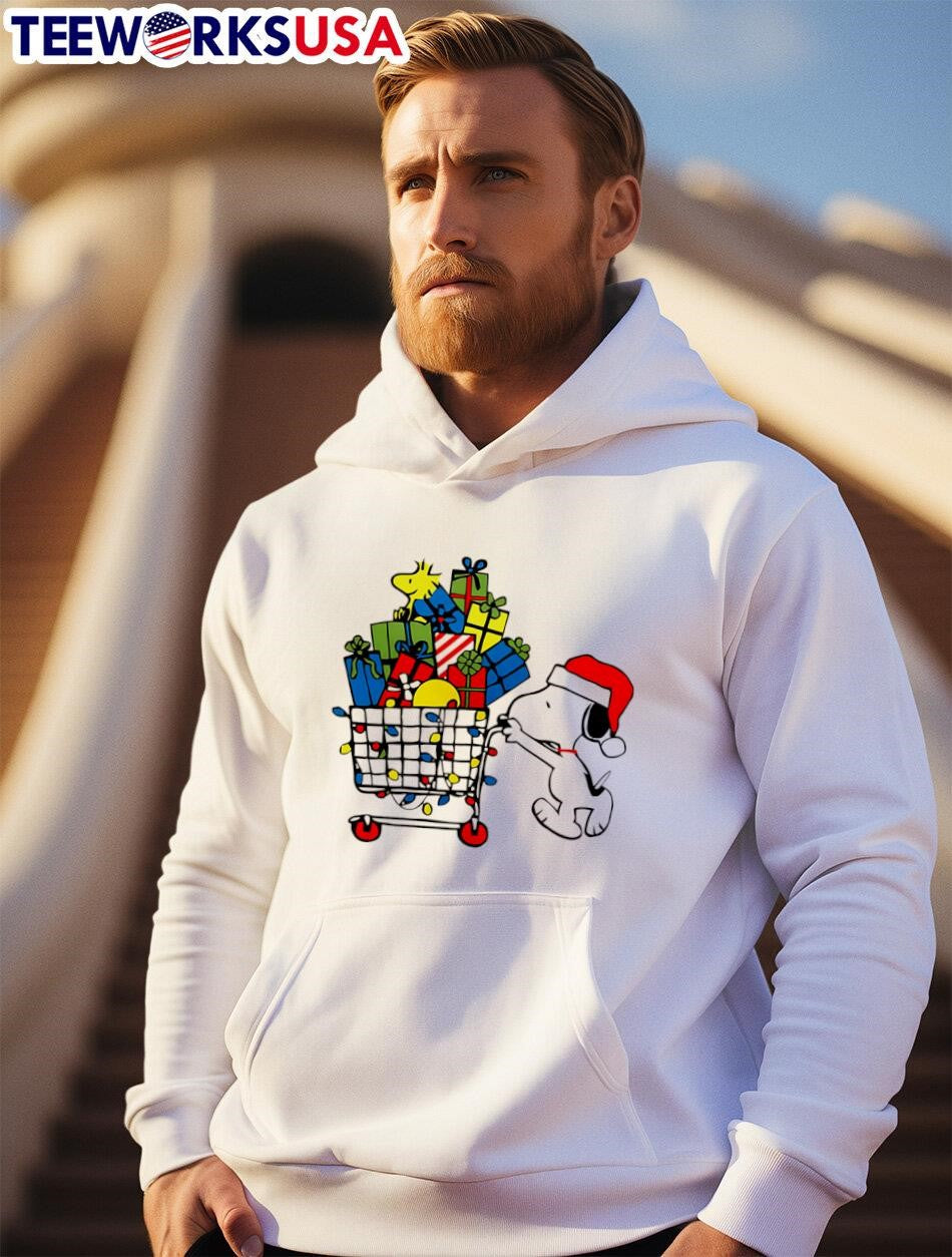 Snoopy go to the supermarket christmas - Adult & Kids T-Shirts, Sweatshirts & Hoodies apparel design preview 2