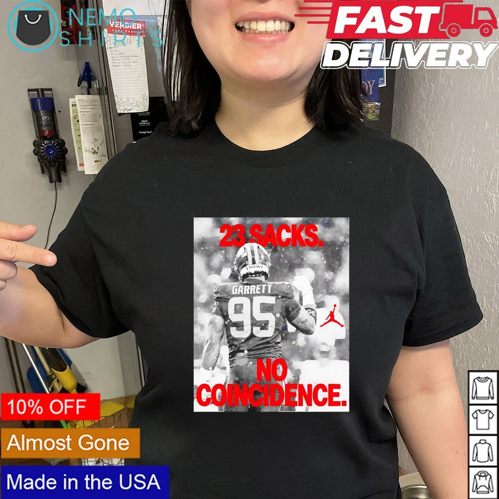 Myles Garrett Cleveland Browns 23 sacks no - Adult & Kids T-Shirts, Sweatshirts & Hoodies apparel design preview 2
