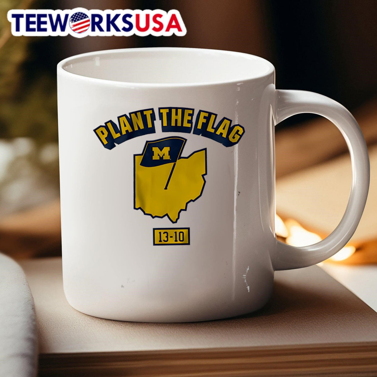 Plant the flag Michigan football - Adult & Kids T-Shirts, Sweatshirts & Hoodies apparel design preview 4
