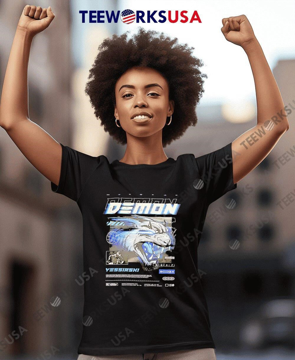 De Mon Lions graphic retro - Adult & Kids T-Shirts, Sweatshirts & Hoodies apparel design preview 4