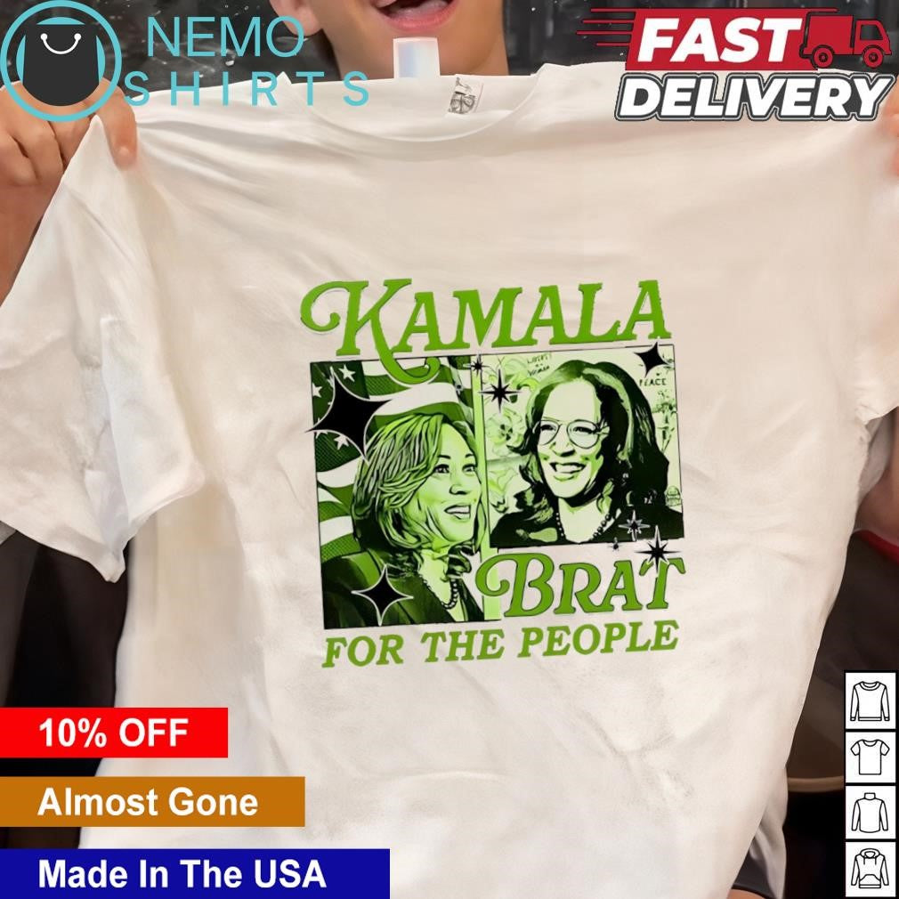Kamala Harris Brat for the people - Adult & Kids T-Shirts, Sweatshirts & Hoodies apparel design preview 1