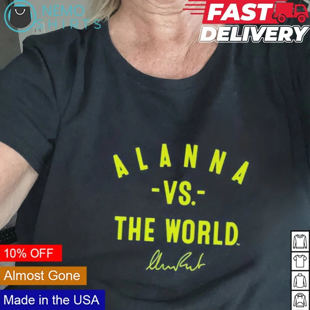 Alanna Smith Vs. The World signature - Adult & Kids T-Shirts, Sweatshirts & Hoodies apparel design preview 2