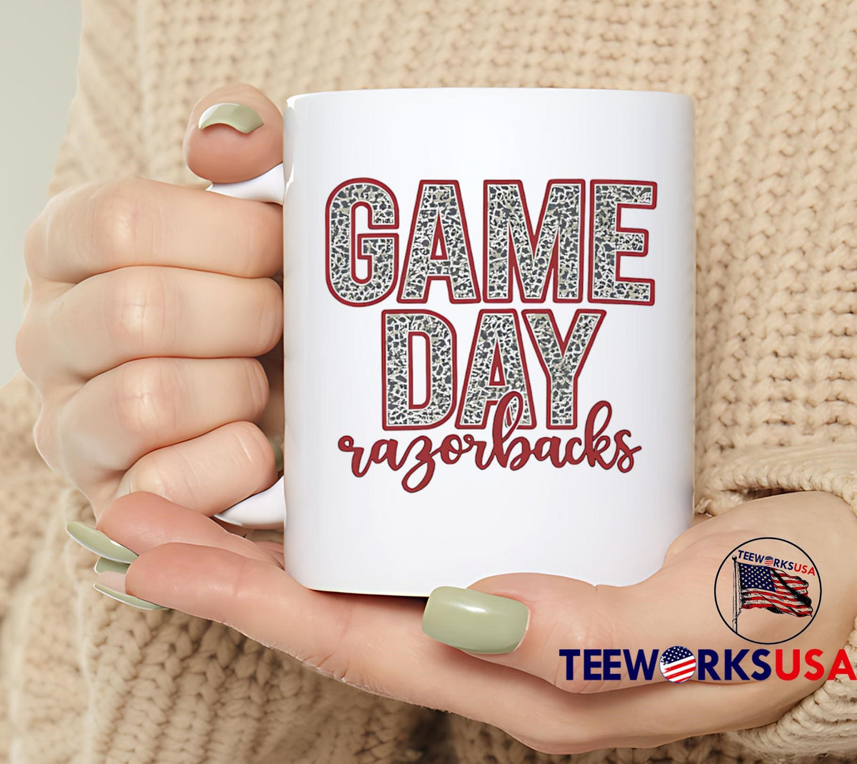 Game Day Razorbacks leopard - Adult & Kids T-Shirts, Sweatshirts & Hoodies apparel design preview 6