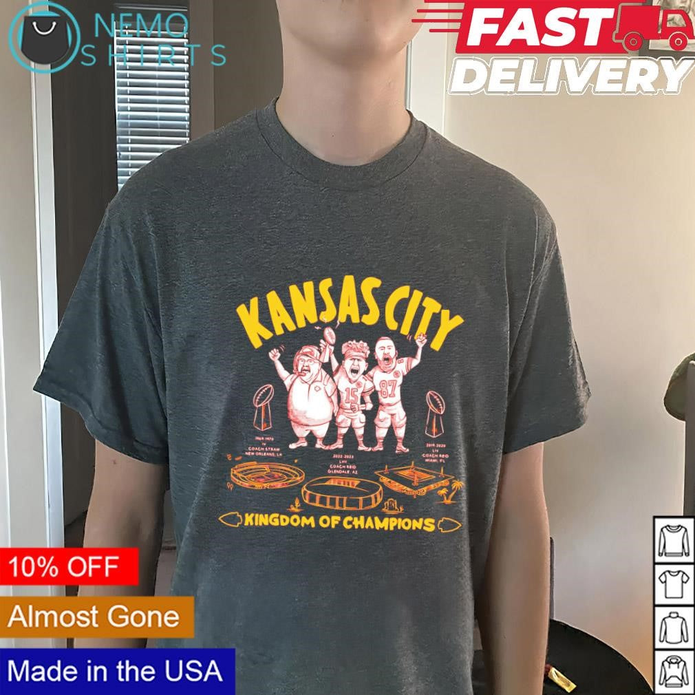 Kansas City Kingdom of champions Andy Reid Patrick - Adult & Kids T-Shirts, Sweatshirts & Hoodies apparel design preview 3