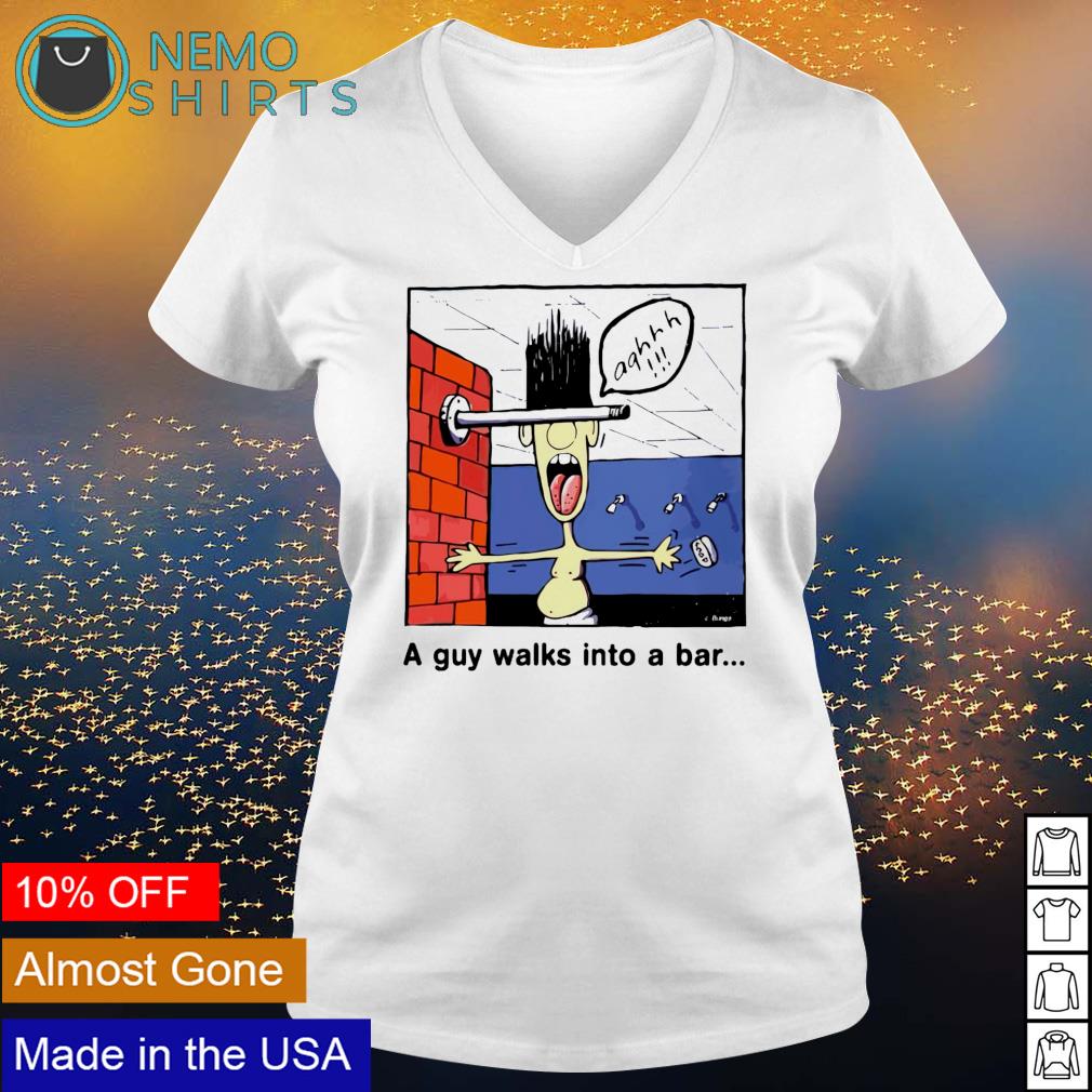 A guy walks into bar - Adult & Kids T-Shirts, Sweatshirts & Hoodies apparel design preview 5