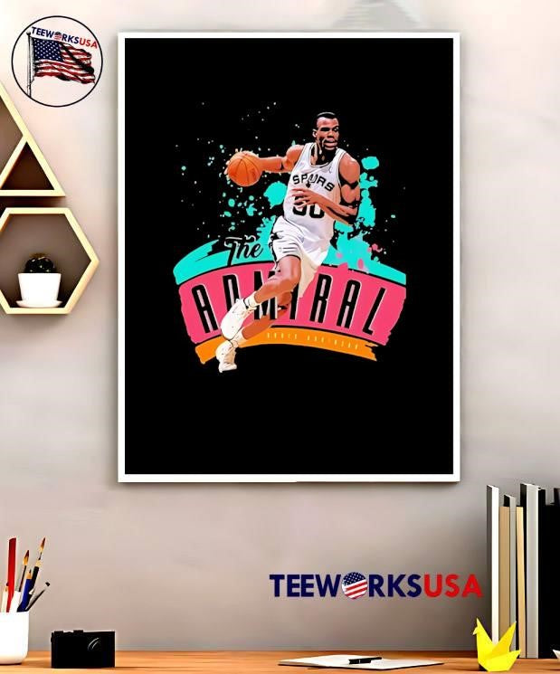 David Robinson Caricature - Adult & Kids T-Shirts, Sweatshirts & Hoodies apparel design preview 5