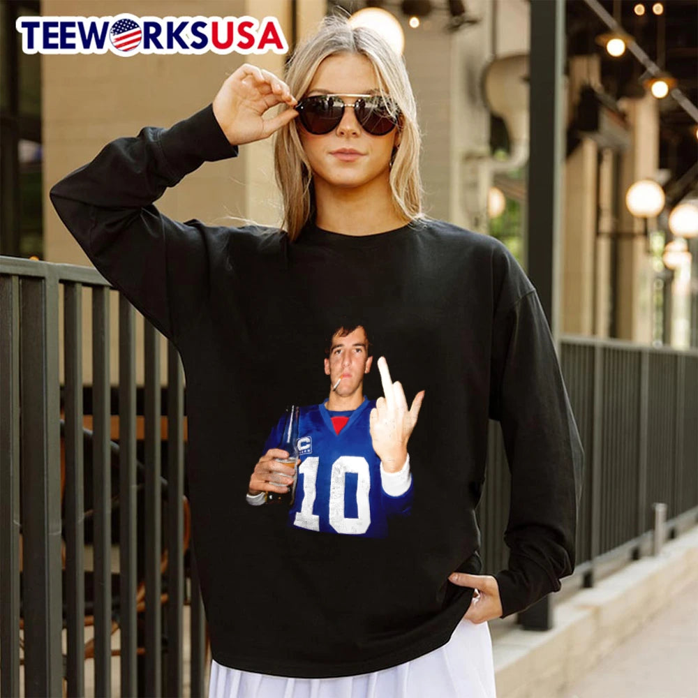 Eli Manning Middle Finger - Adult & Kids T-Shirts, Sweatshirts & Hoodies apparel design preview 4