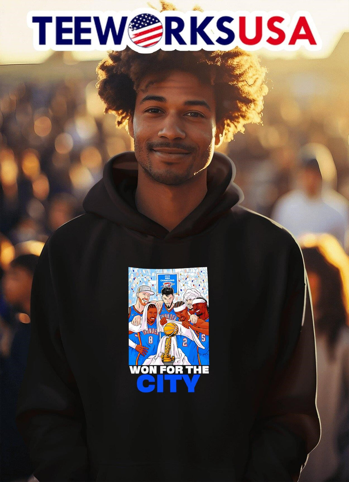 Won for the City Thunder cartoon - Adult & Kids T-Shirts, Sweatshirts & Hoodies apparel design preview 2