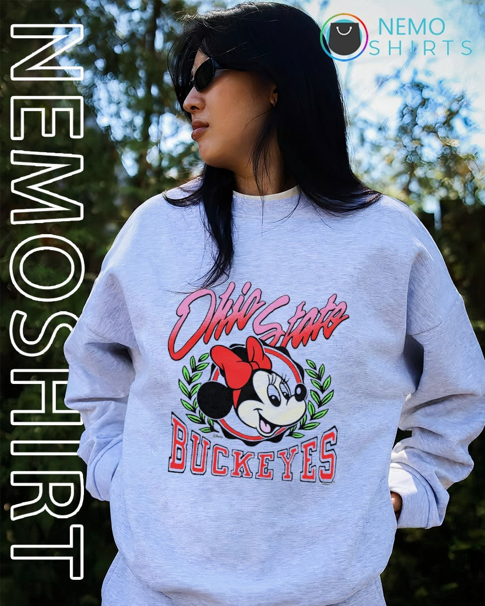 Minnie Mouse x Ohio State Buckeyes - Adult & Kids T-Shirts, Sweatshirts & Hoodies apparel design preview 4