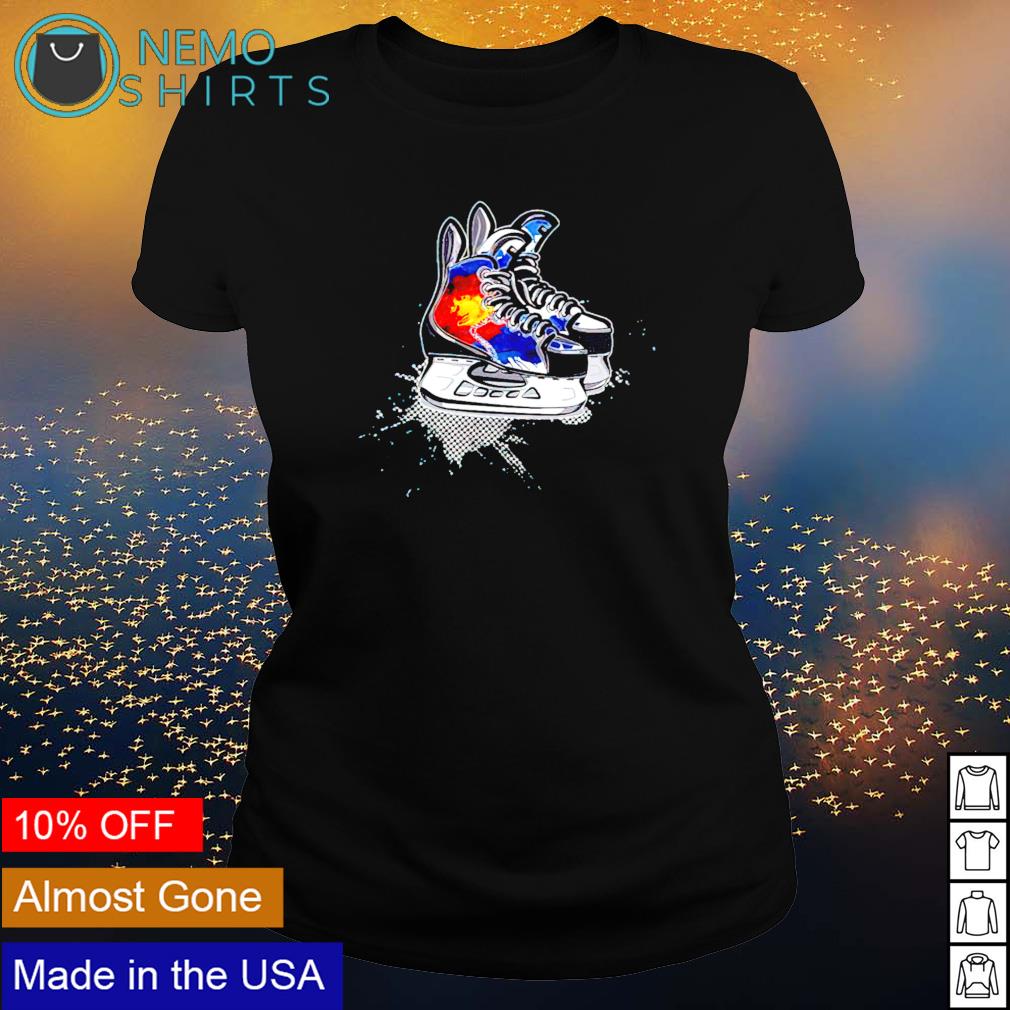 Colorado hockey skates - Adult & Kids T-Shirts, Sweatshirts & Hoodies apparel design preview 3