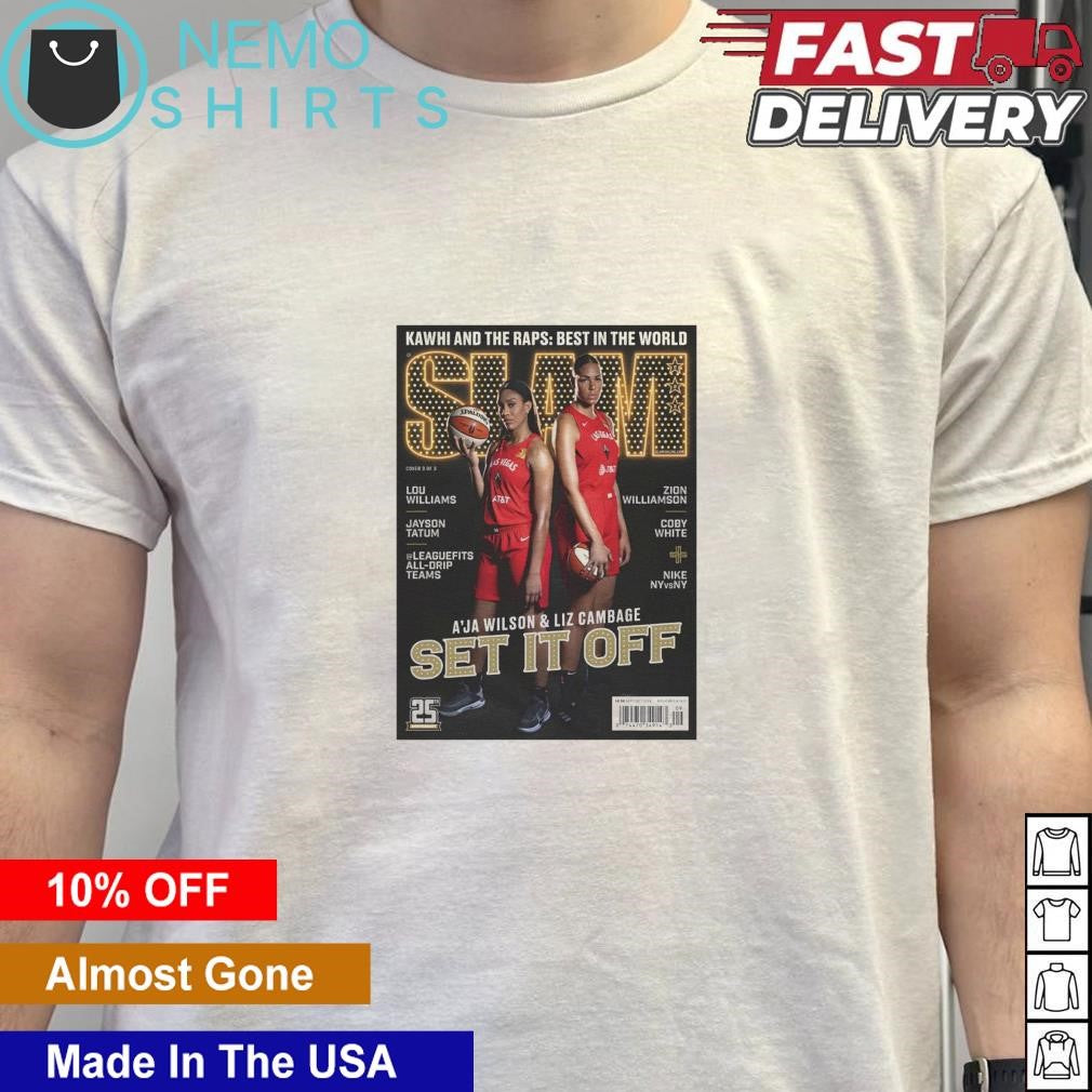 Slam A'ja Wilson and Liz Cambage set it off - Adult & Kids T-Shirts, Sweatshirts & Hoodies apparel design preview 5