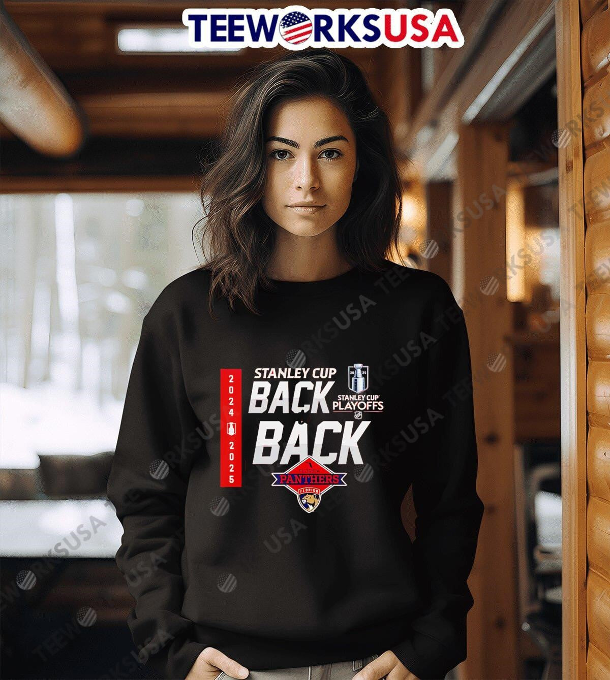 Florida Panthers 2025 Back To National Hockey League - Adult & Kids T-Shirts, Sweatshirts & Hoodies apparel design preview 6
