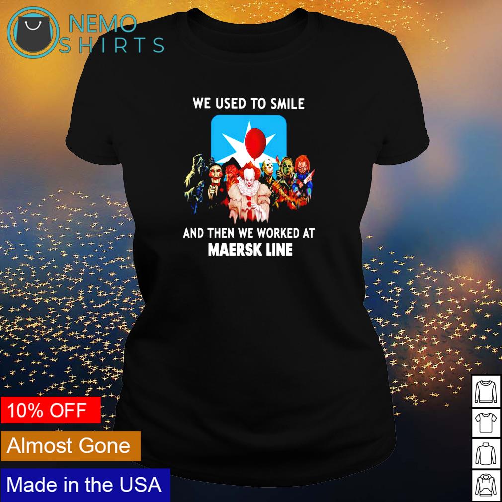 Horror Halloween we used to smile and then worked at - Adult & Kids T-Shirts, Sweatshirts & Hoodies apparel design preview 3