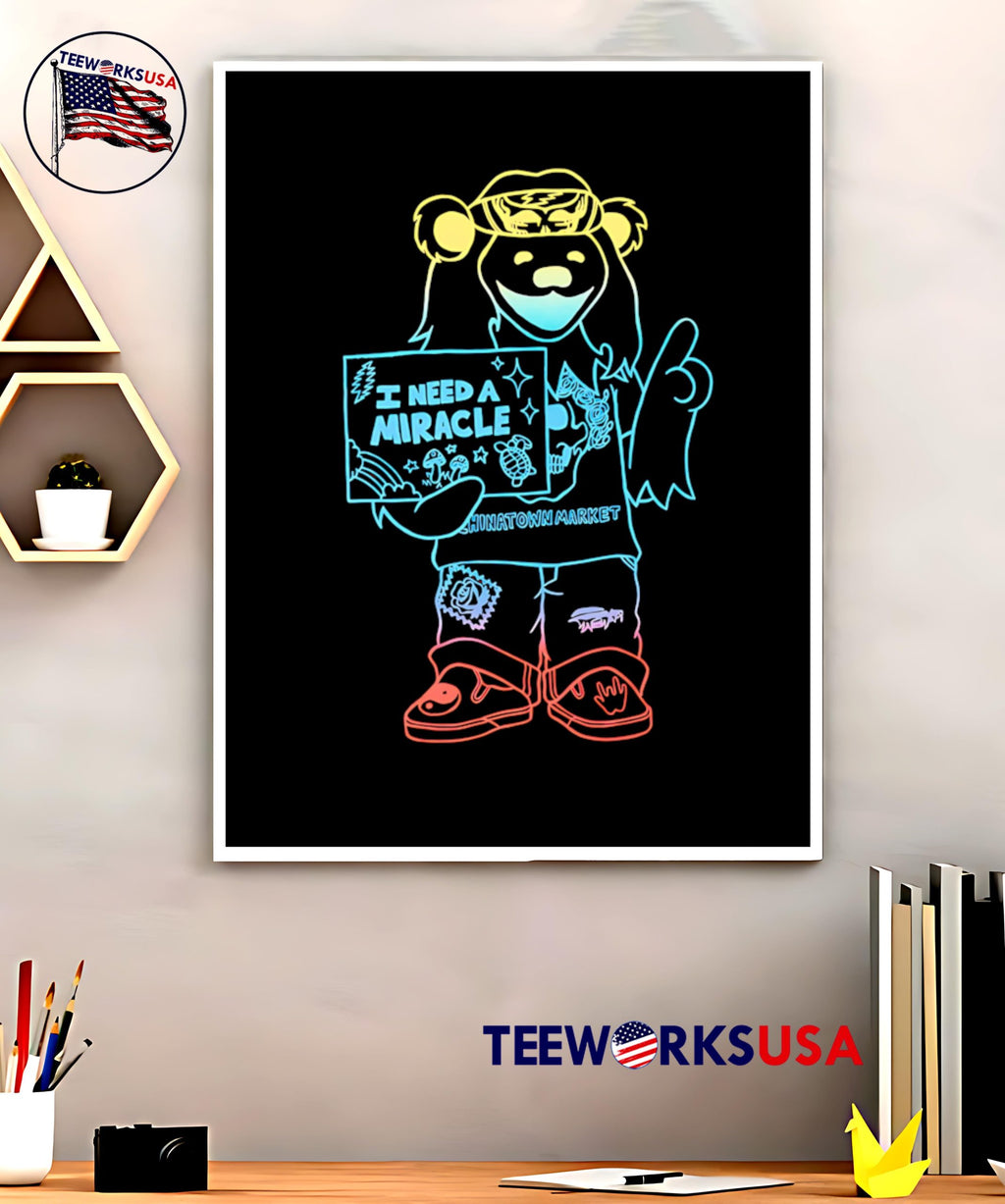 I need a Miracle graphic neon - Adult & Kids T-Shirts, Sweatshirts & Hoodies apparel design preview 5