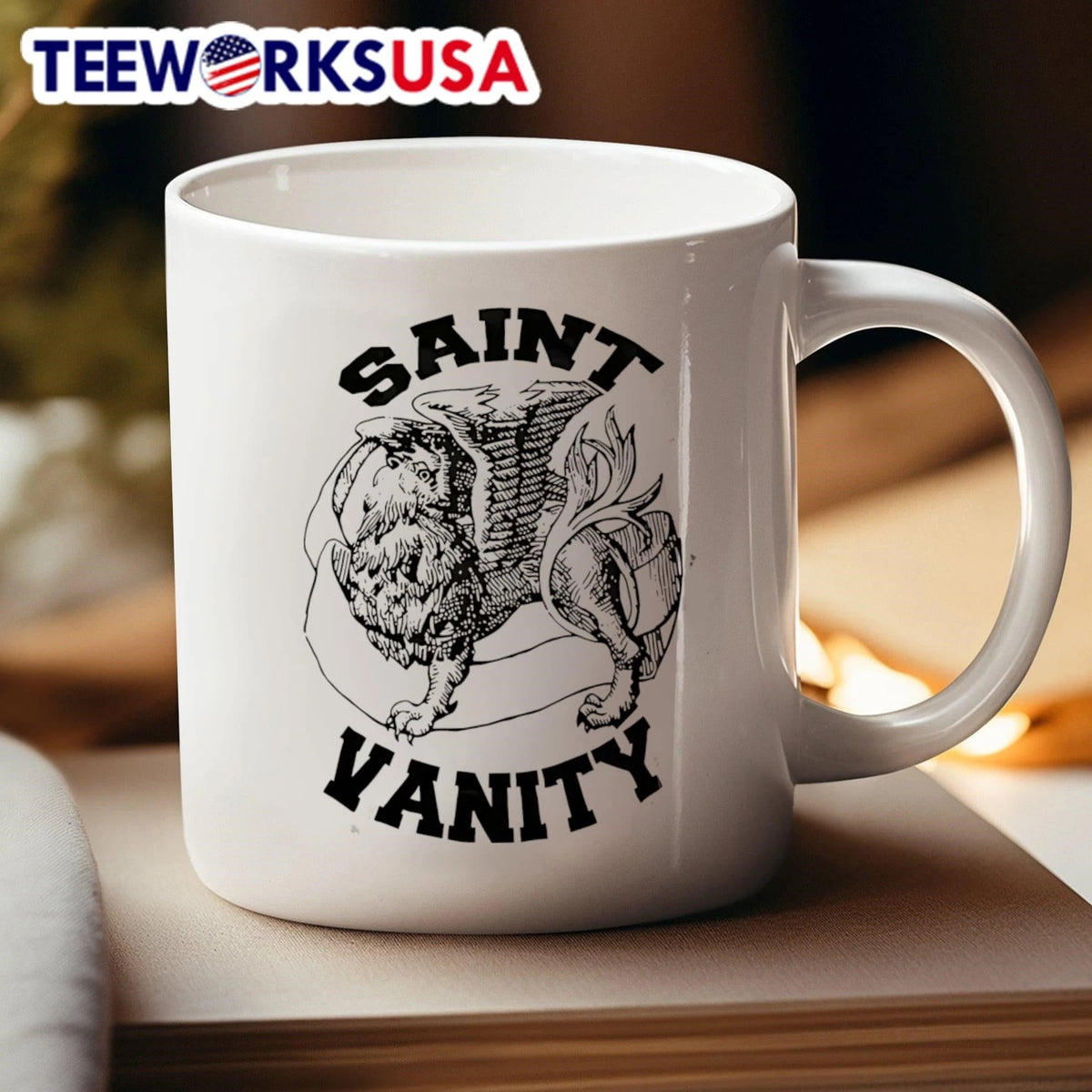 Saint Vanity Lion With Wings - Adult & Kids T-Shirts, Sweatshirts & Hoodies apparel design preview 4