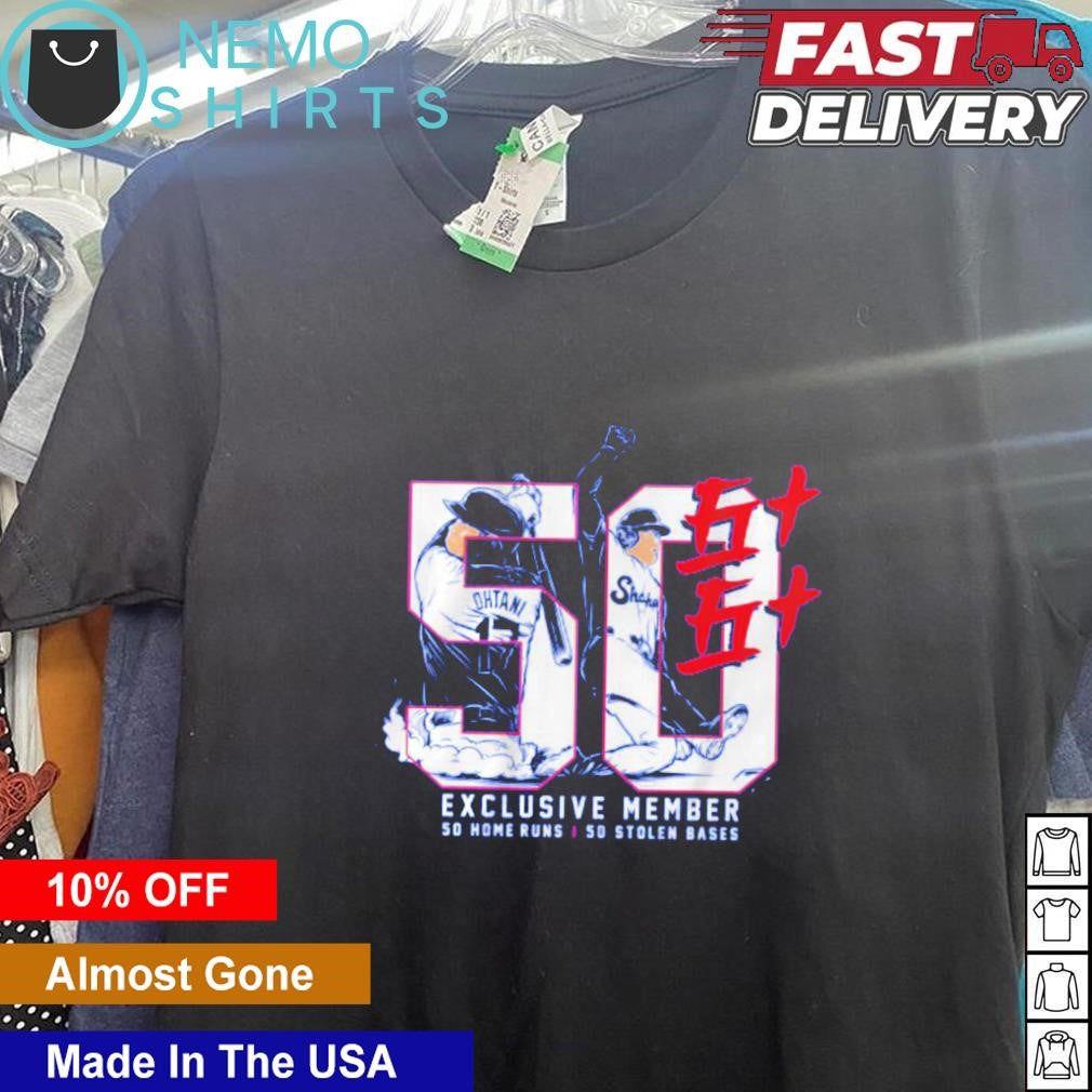 Shohei Ohtani 50 exclusive member LA Dodgers - Adult & Kids T-Shirts, Sweatshirts & Hoodies apparel design preview 5