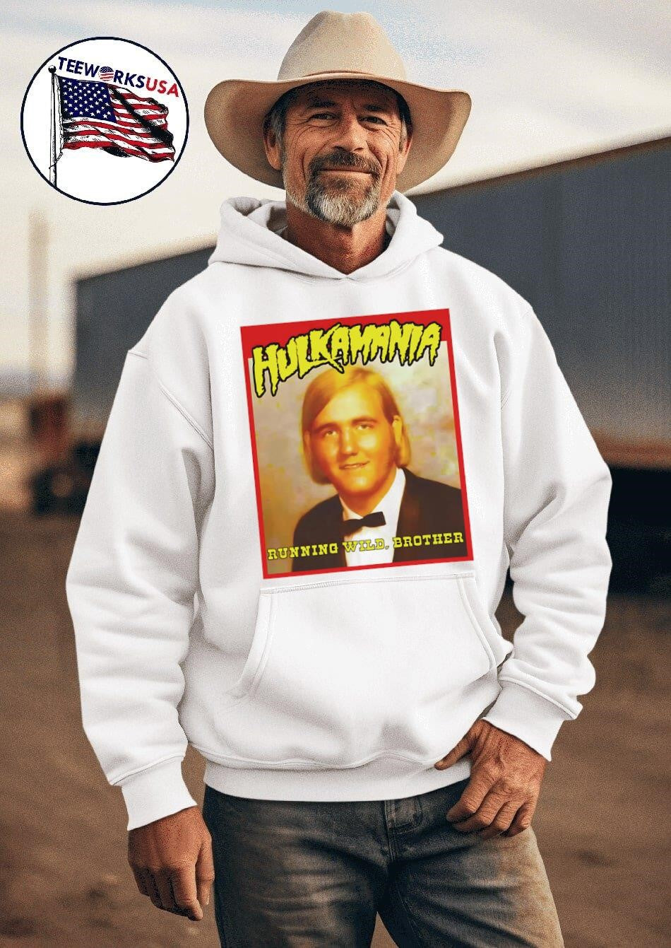 Hulkamania Running Wild Brother Hulk Hogan passed - Adult & Kids T-Shirts, Sweatshirts & Hoodies apparel design preview 2